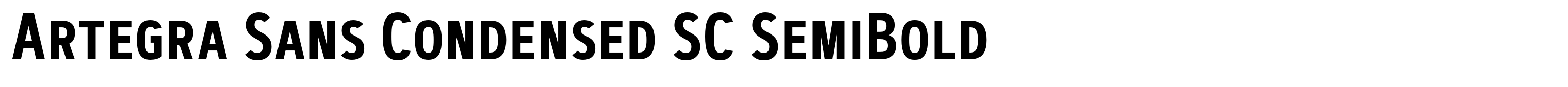 Artegra Sans Condensed SC SemiBold